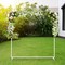 6.6ft Square Wedding Arch Stand, Heavy-Duty White Backdrop Frame for Party Decor